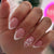Elegantes floral gestaltetes Press-On Nagelset Brehn
