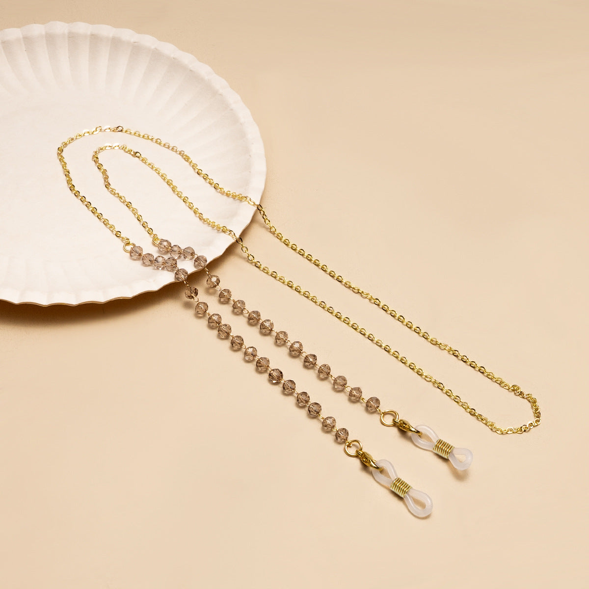Elegante Perlen Brillen Kette Brehn