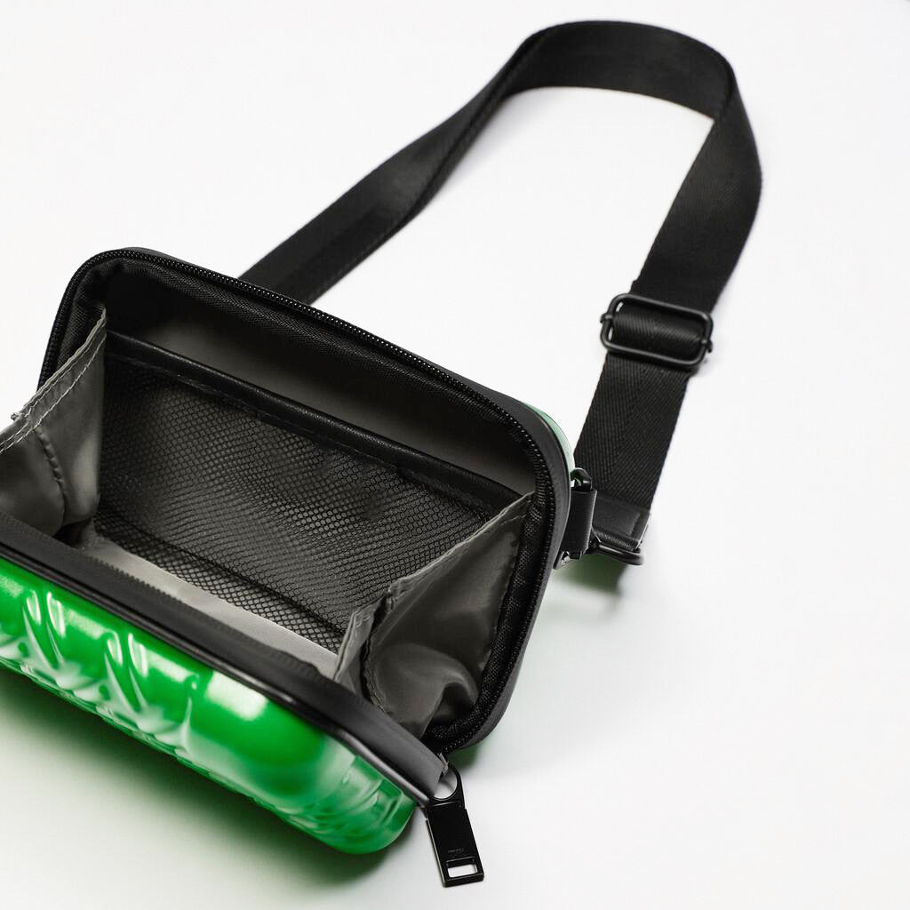 Unisex Texturiertes Hartschalen-Crossbody-Umhängetasche Brehn