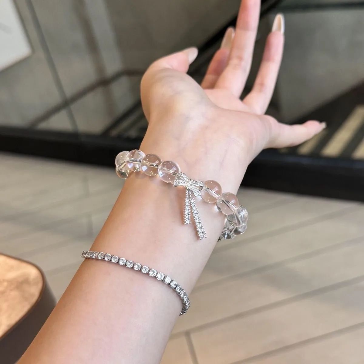 Crystal Bow Bracelet Brehn