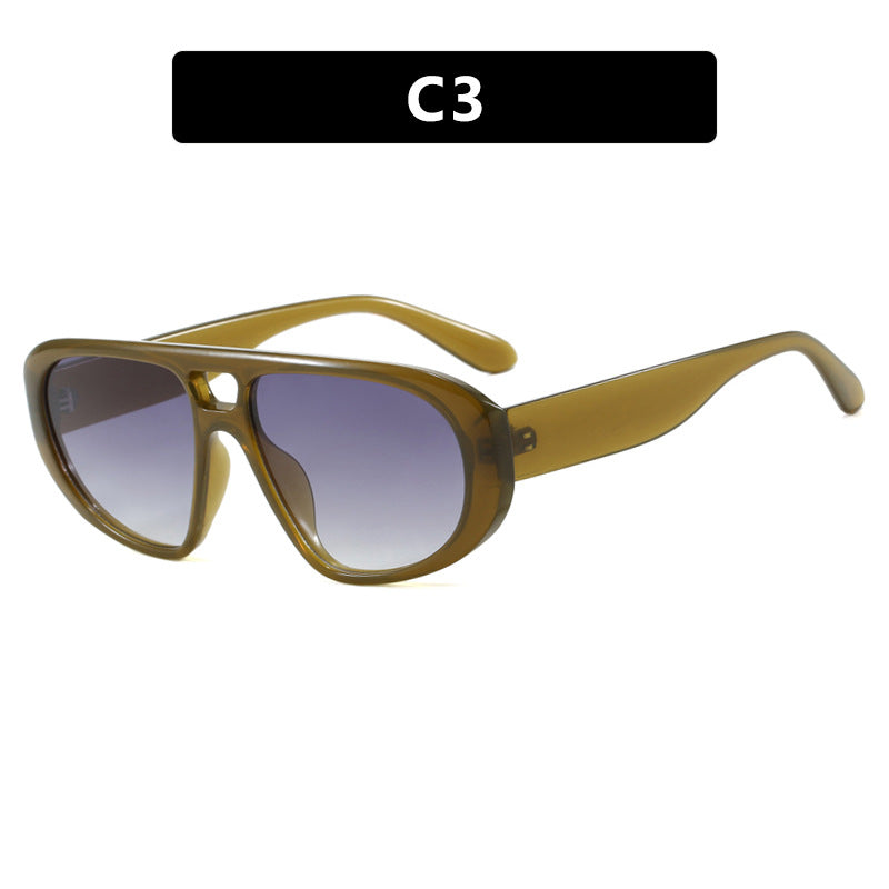 Damen sportliche Sonnenbrille mit breitem strapazierfähigem Rahmen und polarisierten Gläsern Brehn