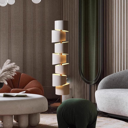 Spiralisierende Moderne Stehlampe