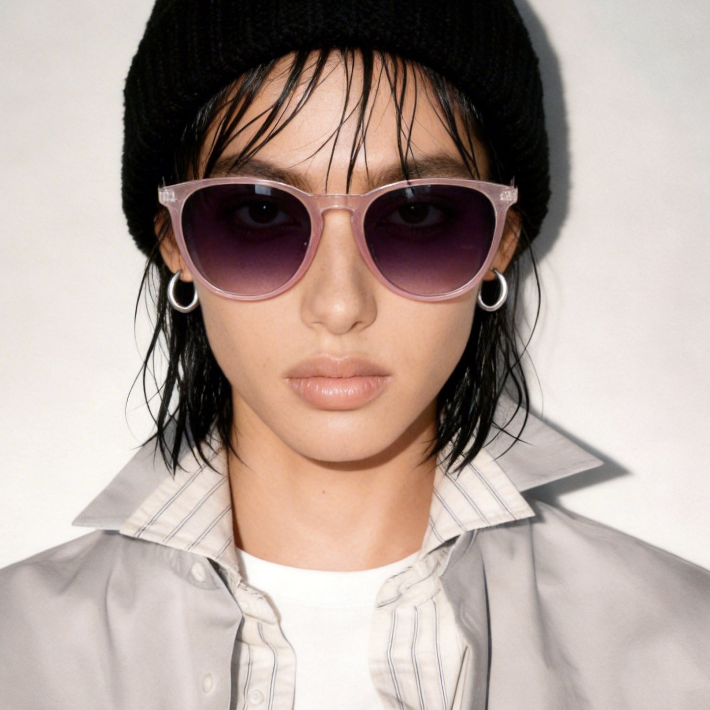Damen modische Cat-Eye Sonnenbrille mit hochwertigem Kunststoffrahmen und polarisierten Gläsern Brehn