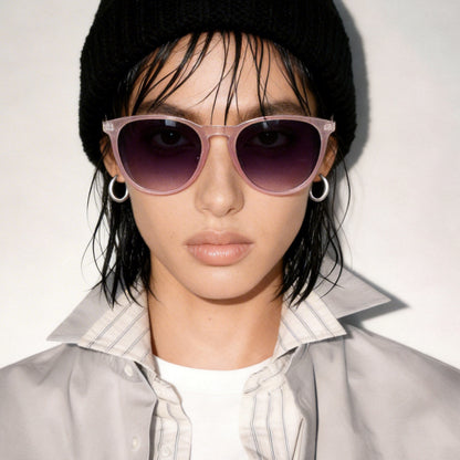 Damen modische Cat-Eye Sonnenbrille mit hochwertigem Kunststoffrahmen und polarisierten Gläsern Brehn