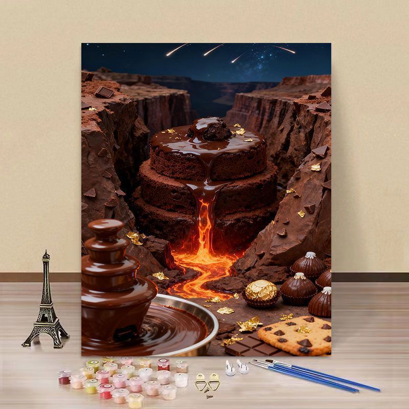 Fantasy Landschaft DIY Malen nach Zahlen Kunstset Brehn