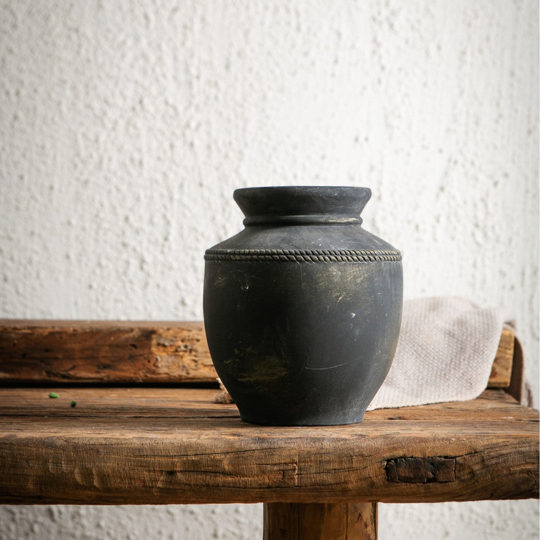 Handgefertigte Tonvase Brehn