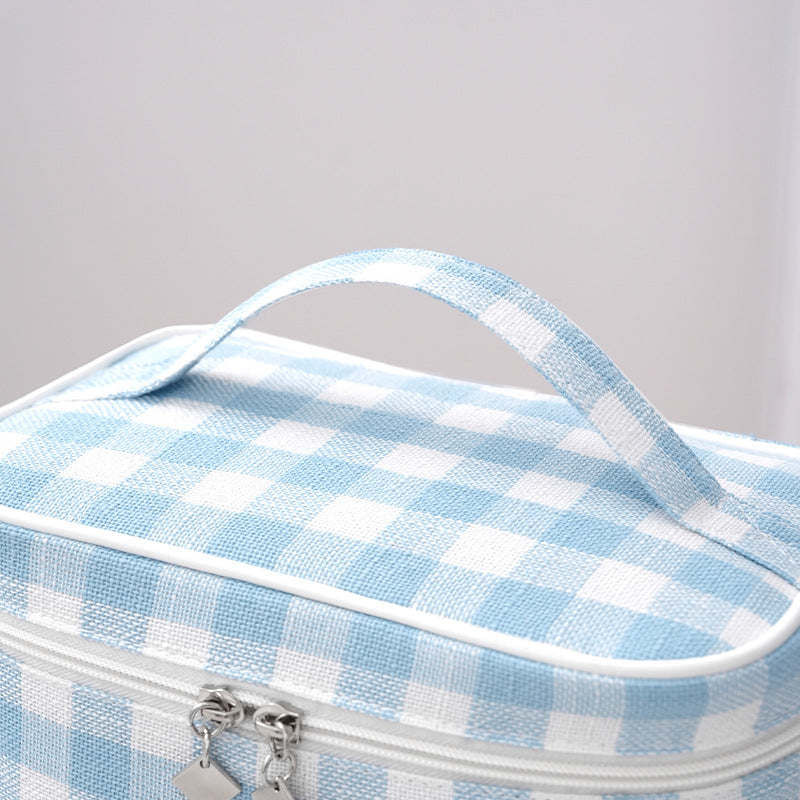 Stylische Karierte Make-up Tasche Brehn