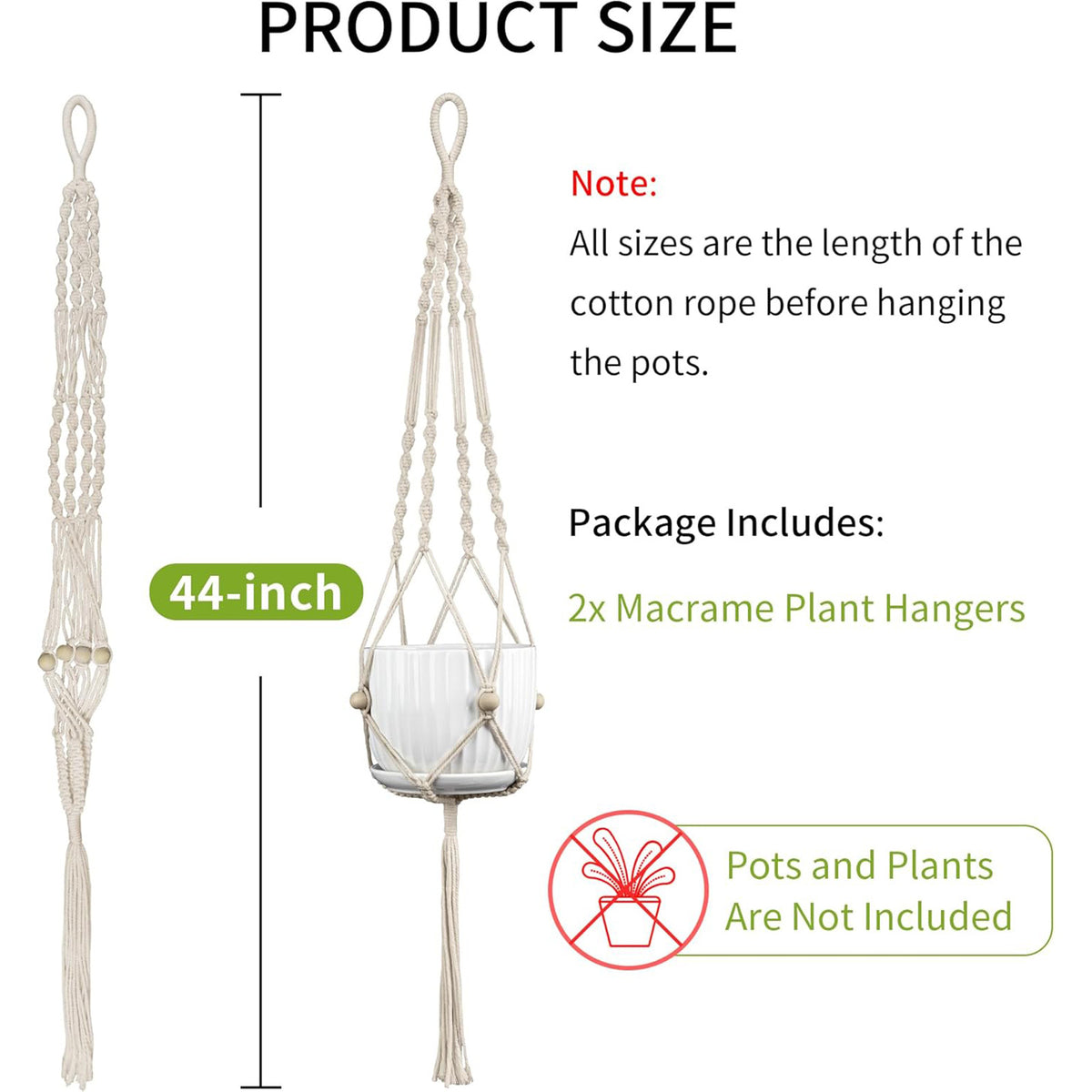 Macramé Pflanzenhänger