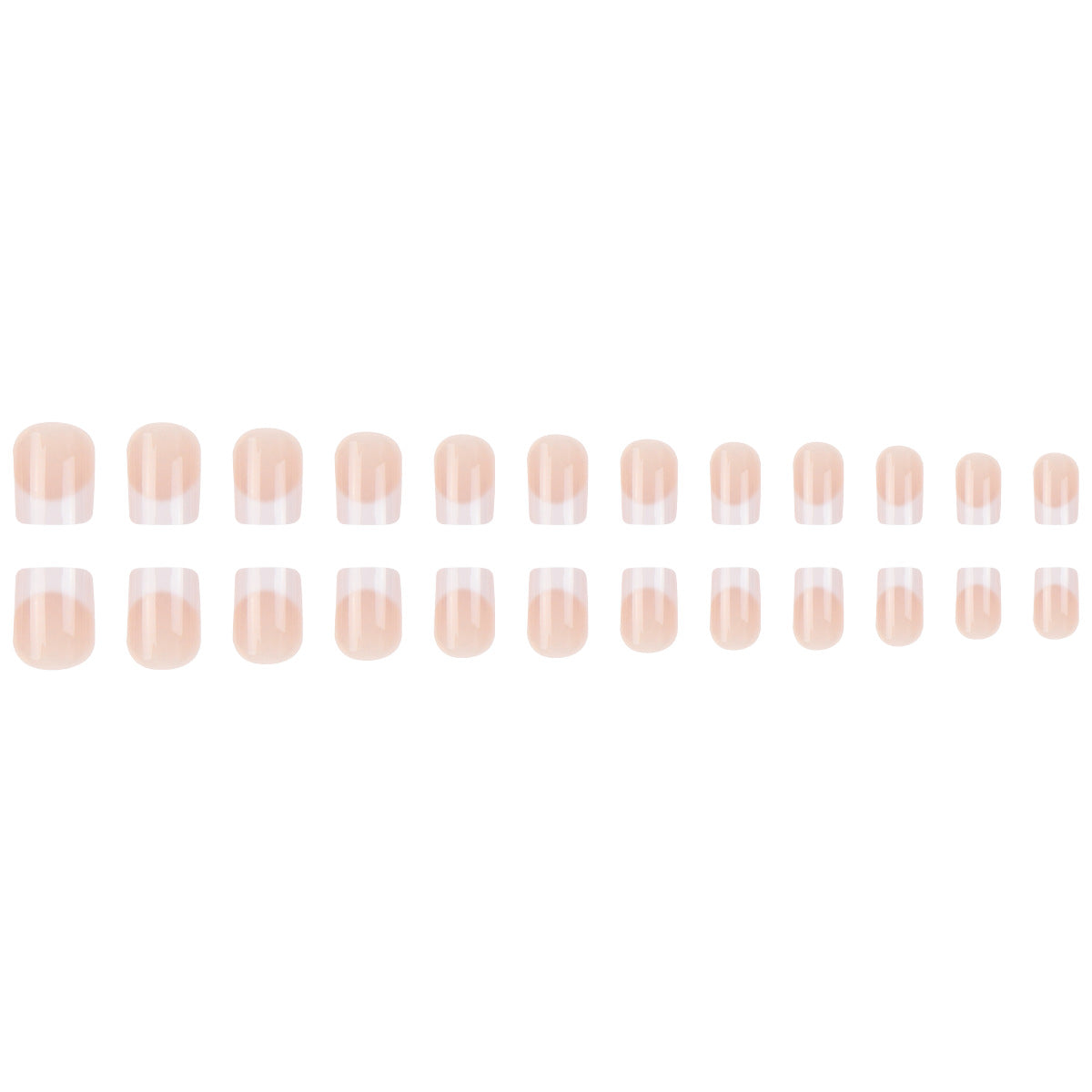 Elegantes French Tip Press-On-Nagelset Brehn