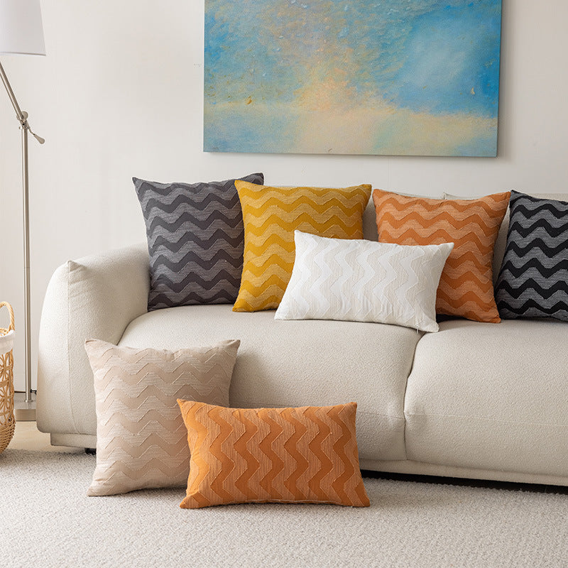 Chevron-Muster-Textur-Kissen