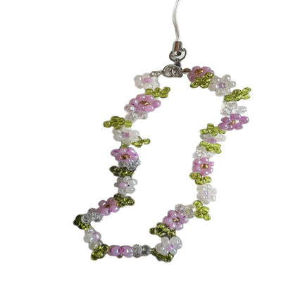 Perlenbesetzte Blumenschmuckkette Brehn