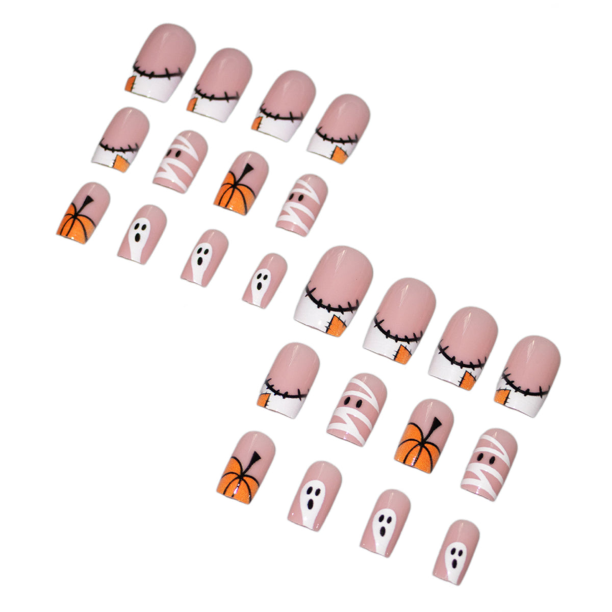 Halloween-Themen Press-On Nagelkunst Set Brehn