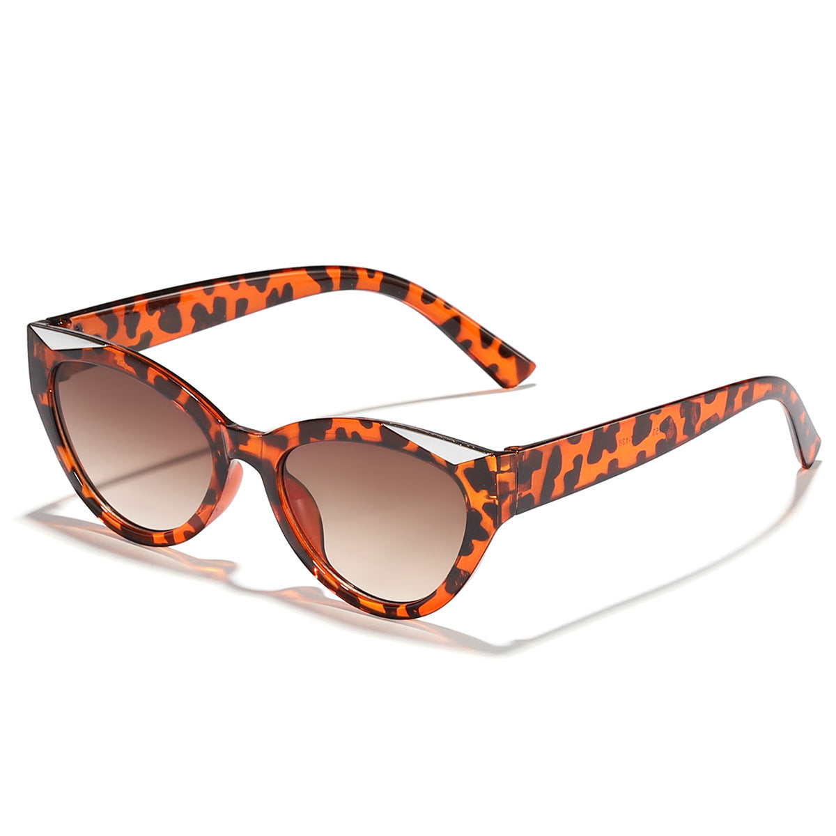 Damen modische Cat-Eye Sonnenbrille mit glänzenden Details Brehn