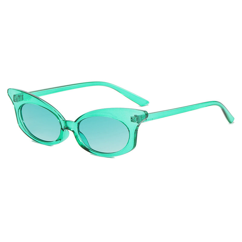 Damen Cat-Eye Sonnenbrille mit transparentem Rahmen und UV-Schutz Brehn
