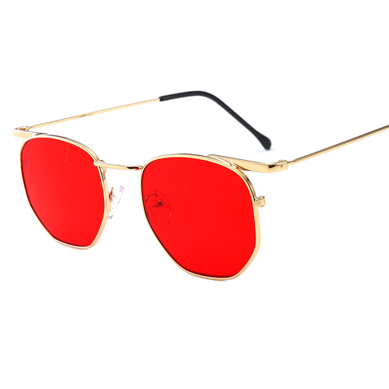 Damen modische rechteckige Brille mit elegantem Metallrahmen Brehn