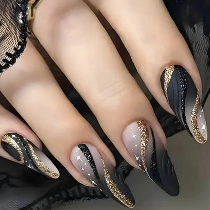 Geometrisches Muster Nagelkunst Design Brehn
