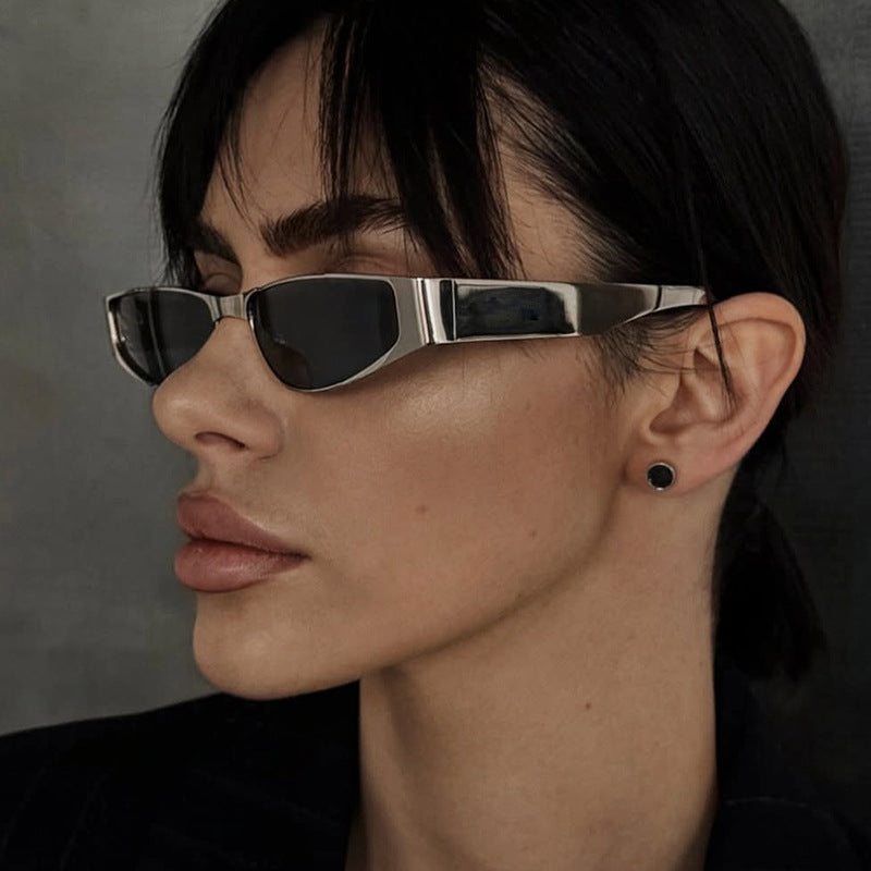 Damen elegante schmal geschnittene Sonnenbrille mit UV-Schutz Brehn