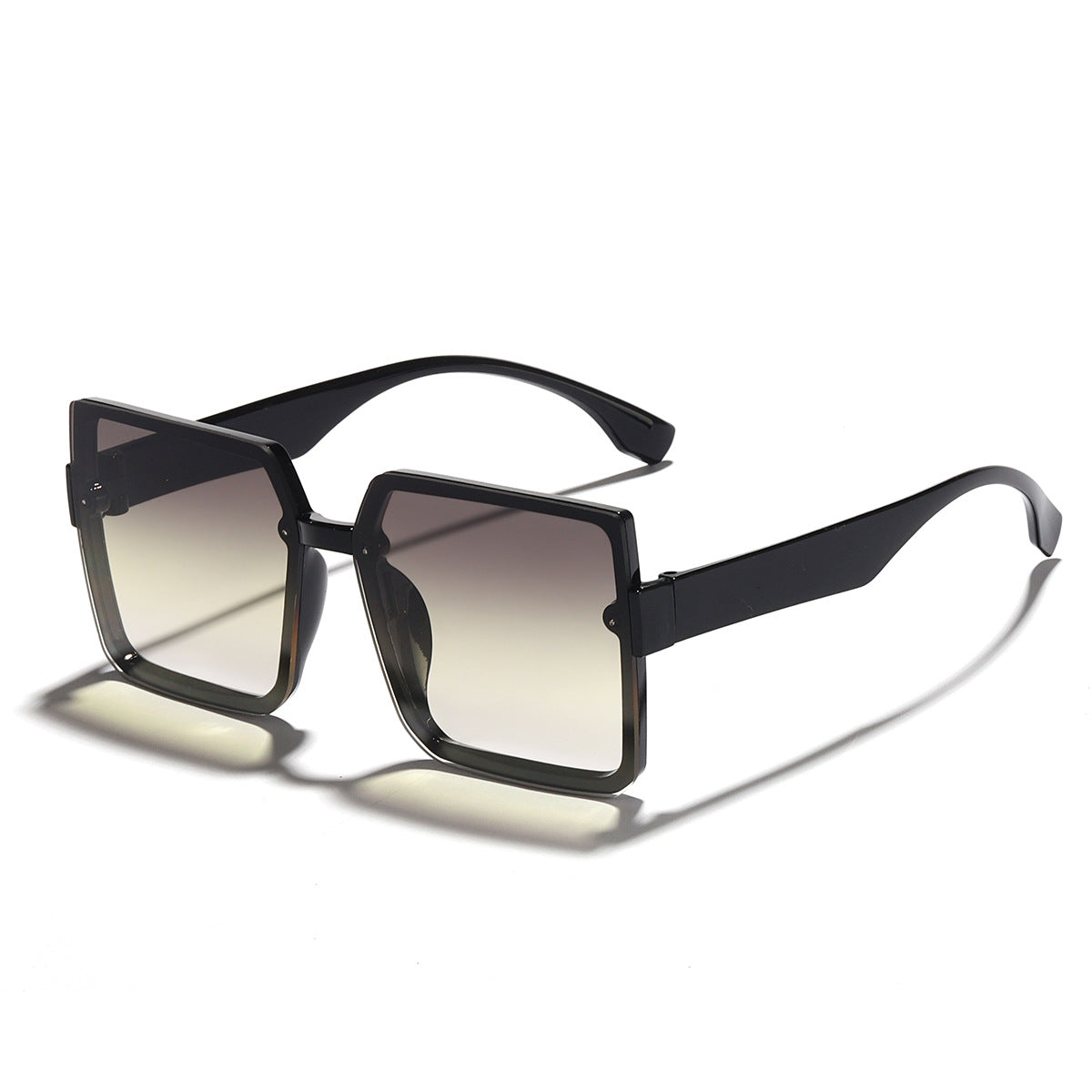 Damen Quadrat-Sonnenbrille mit retro-inspiriertem Design und weichen Gläsern Brehn