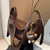 Elegante Leder Hobo Tasche Brehn