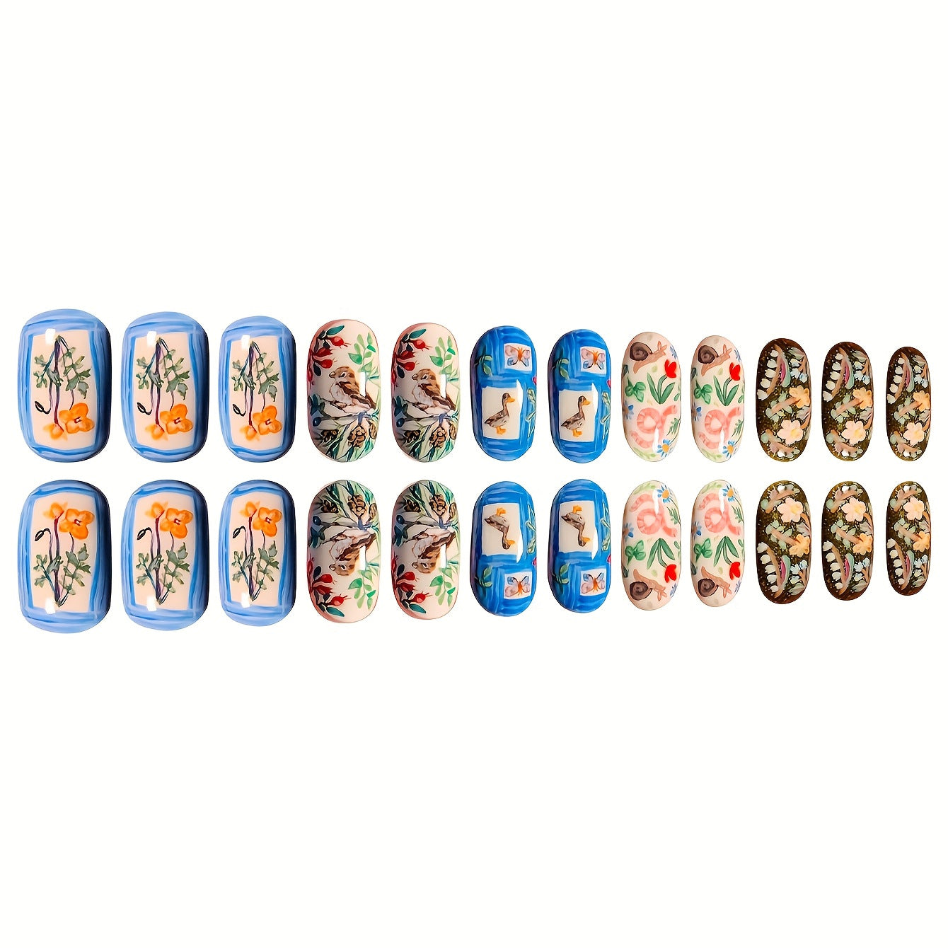 Kreatives Künstlerisches Press-On Nagelset Brehn