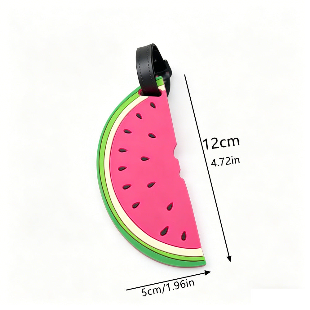 Verspieltes Wassermelonen-Gepäcketikett Brehn