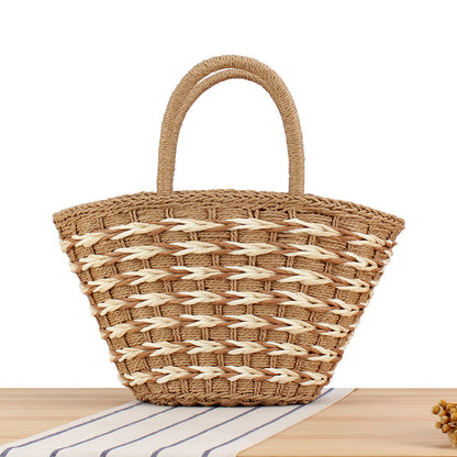 Geflochtene Einkaufs- und Strandtasche Brehn