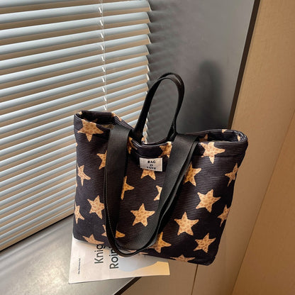 Sternmuster-Canvas-Tote-Bag