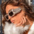Damen extravagante Sonnenbrille mit auffälligem Schlangenmuster Brehn