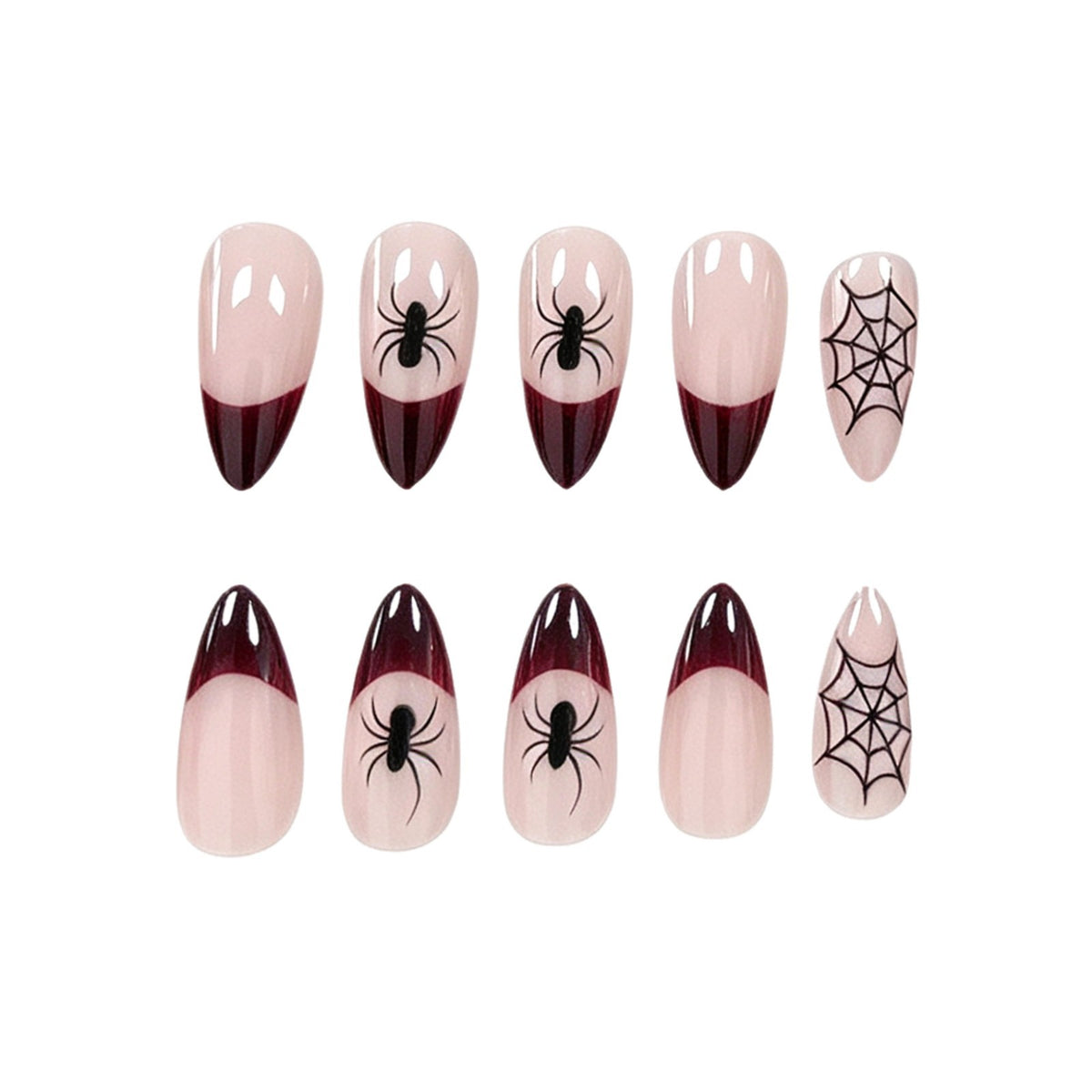 Halloween Kürbis und Spinne Nagelkunst Brehn