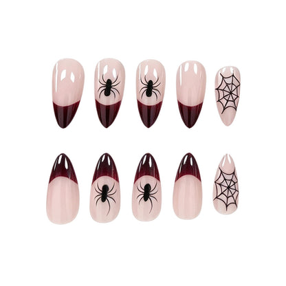 Halloween Kürbis und Spinne Nagelkunst Brehn