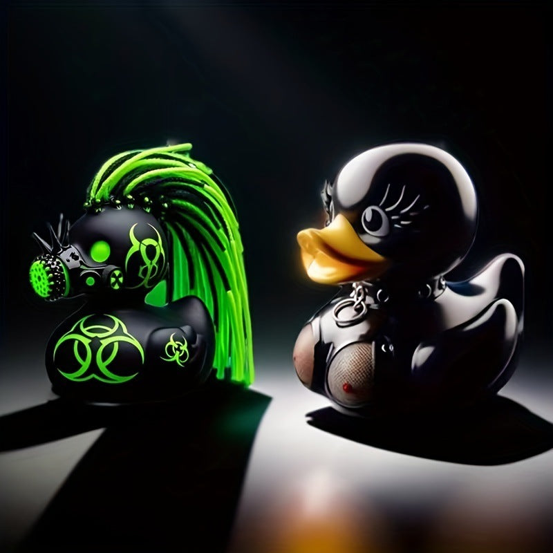 Deko Gummiente mit Mohawk Brehn