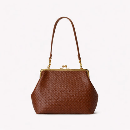 Elegante glänzende Krokodil-Effekt-Handtasche