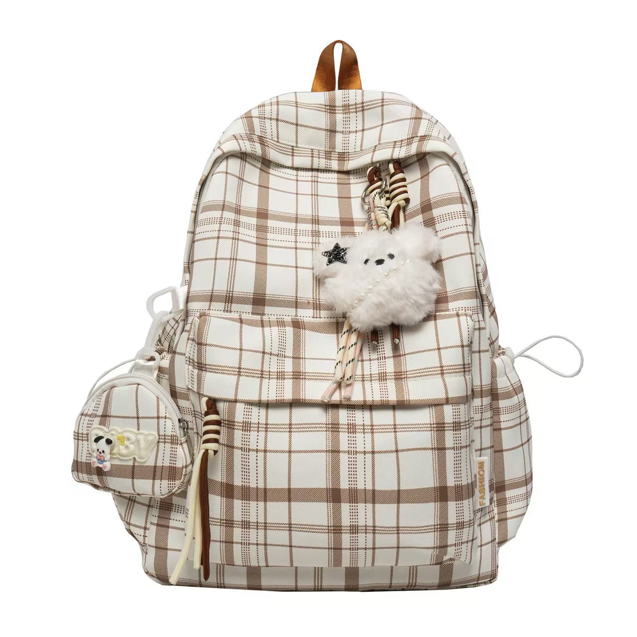 Verspielt Karierter Design Rucksack Brehn