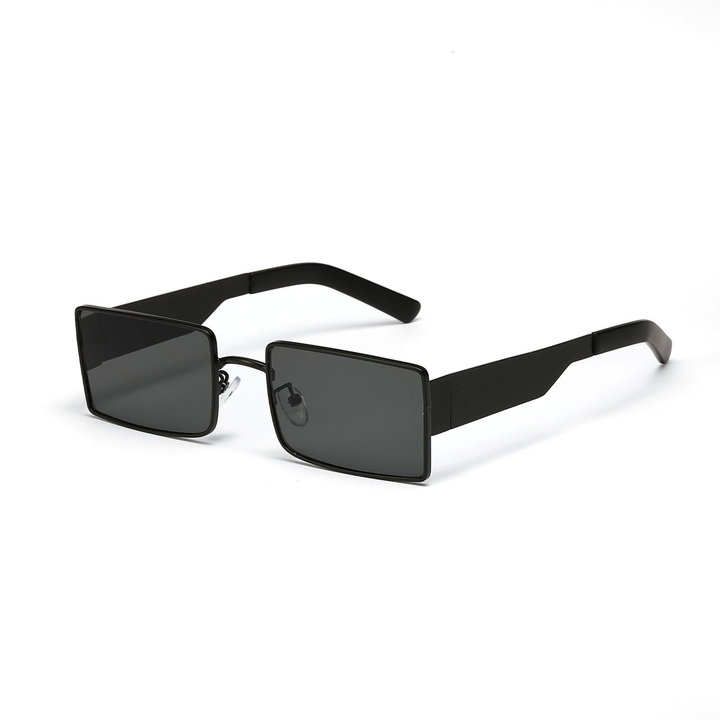 Damen stilvolle rechteckige Sonnenbrille mit modernem Metallgestell Brehn