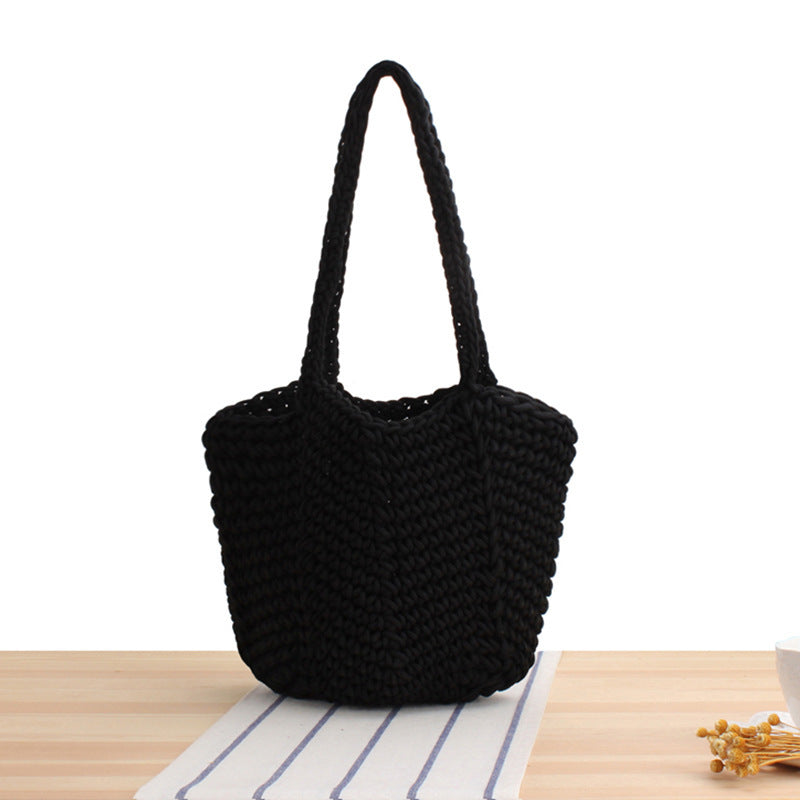 Handtasche Aus Handgefertigtem Makramee mit Strukturiertem Design Brehn