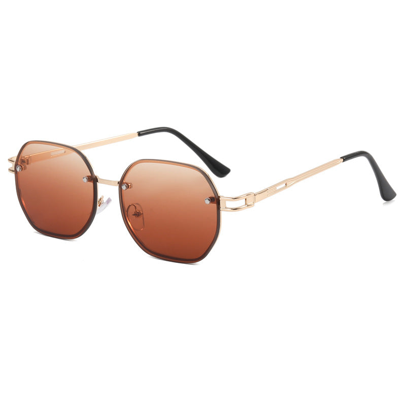 Damen Designer-Sonnenbrille im modernen Achteck-Design Brehn