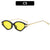Chice Cat-Eye-Sonnenbrillen mit goldenen Akzentdetails