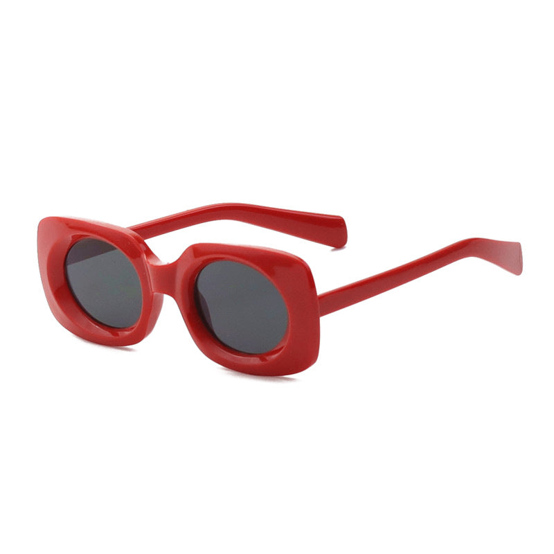 Zeitgenössische Matte Quadratische Sonnenbrille Brehn