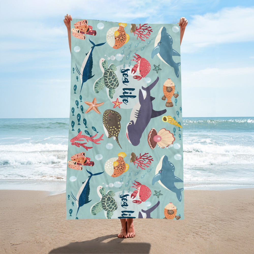 Strandtuch mit kreativem Schildkröten-Motiv Brehn