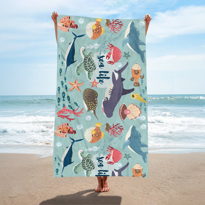 Strandtuch mit kreativem Schildkröten-Motiv Brehn