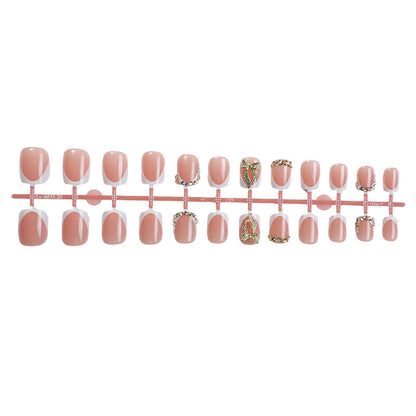 Premium floral verziertes Press-On-Nagelset Brehn