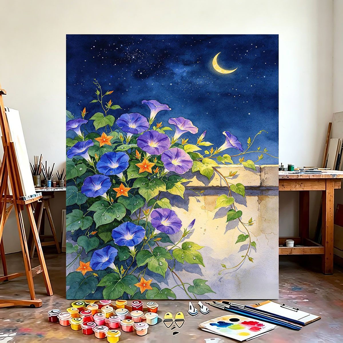 Floral-Theme Wandkunst Leinwanddruck Brehn
