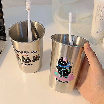Edelstahl Zahnbürstenbecher mit Verspieltem Tierdesign Brehn