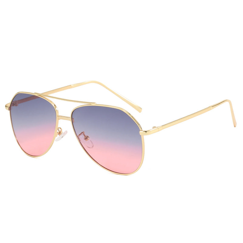 Damen trendige Aviator Sonnenbrille mit dezentem Farbverlauf Brehn