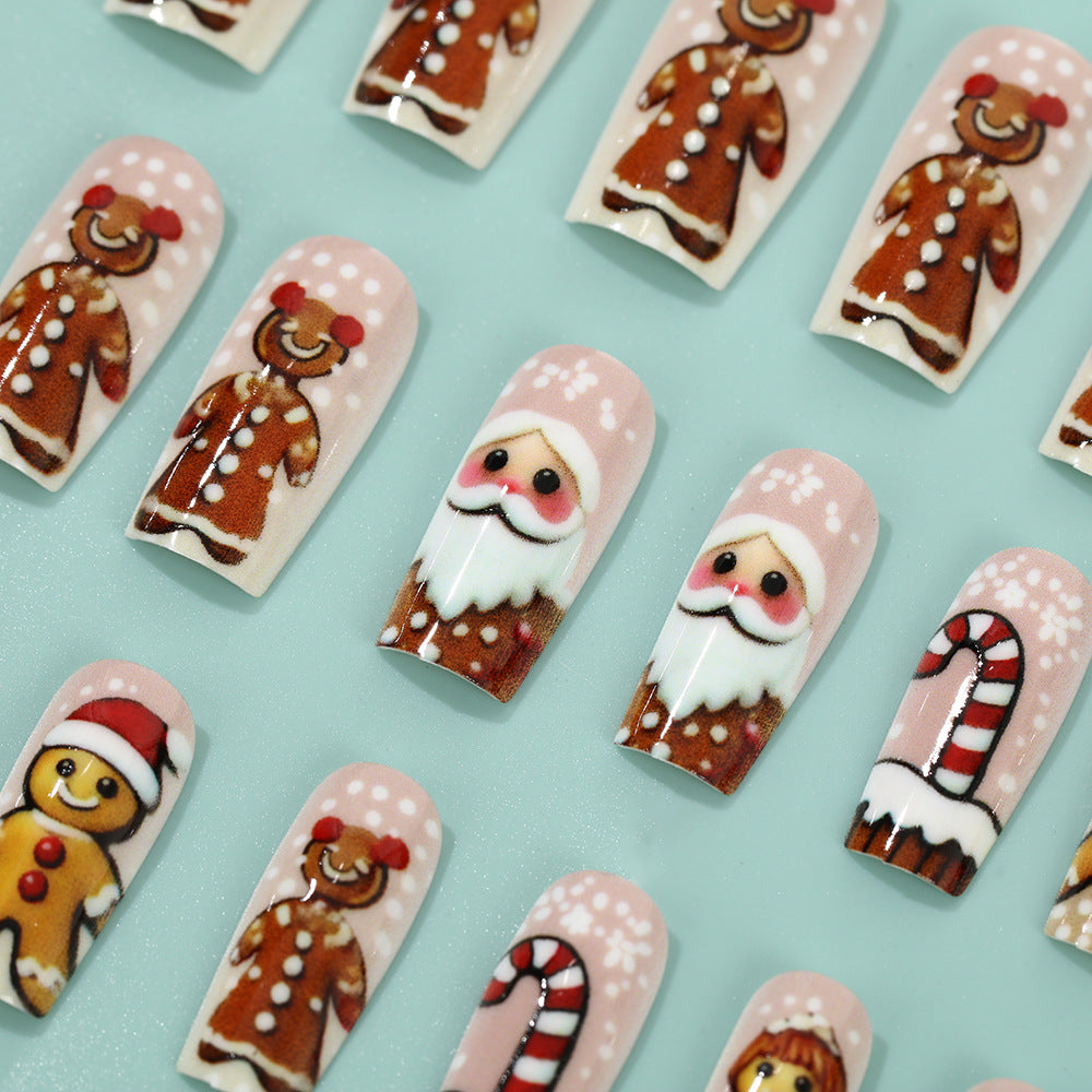 Weihnachtskunstnägel mit festlichen Motiven Brehn