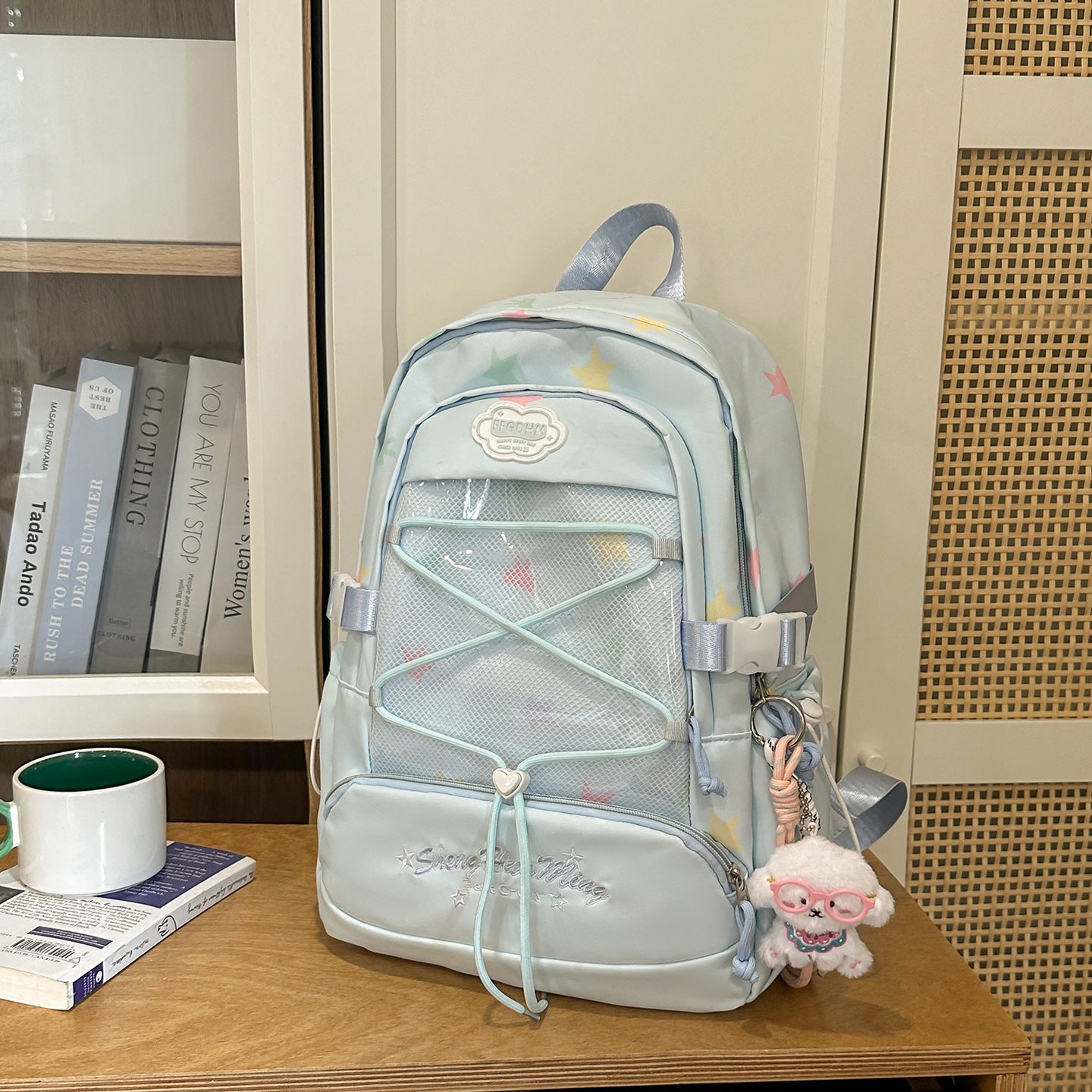 Stylische Stern-Bestickte Rucksack Brehn