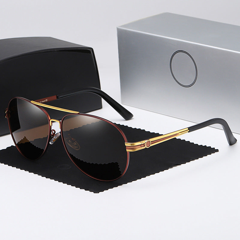 Damen elegante Sonnenbrille mit schmalem Rahmen und UV-Schutz Brehn