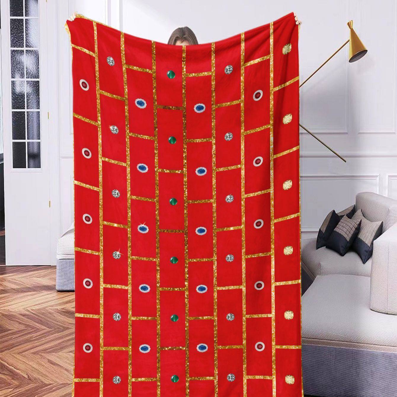 Dekorativer Bohemian Wurfdecke