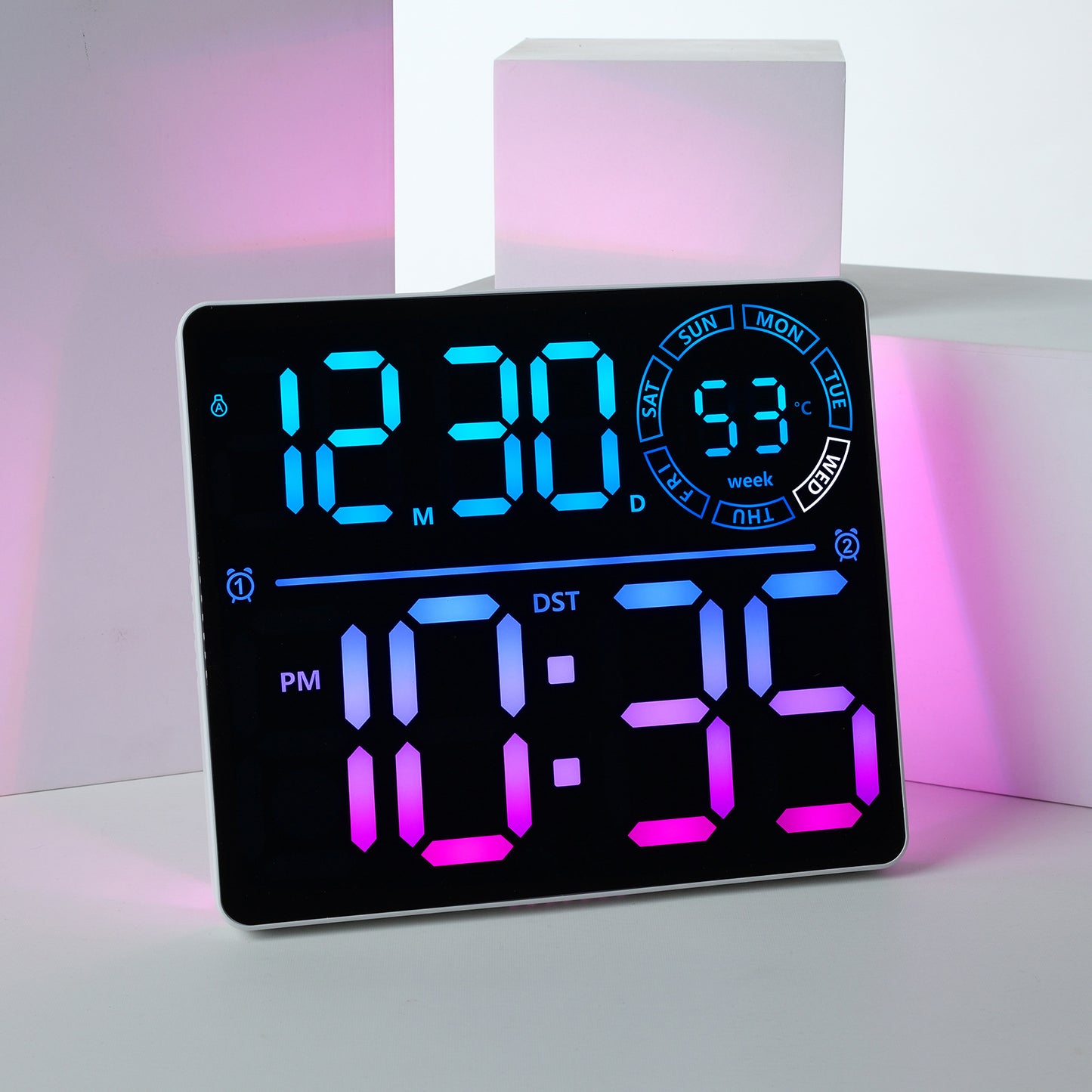 Digitale Wanduhr Brehn