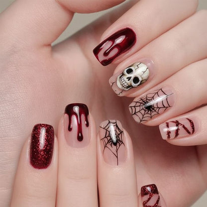 Gothic Halloween-Themen Nagelkunst Set Brehn
